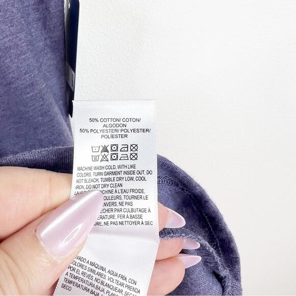 NWT Lucky Brand x AC/DC Studded Tee S Blue - Picture 8 of 9